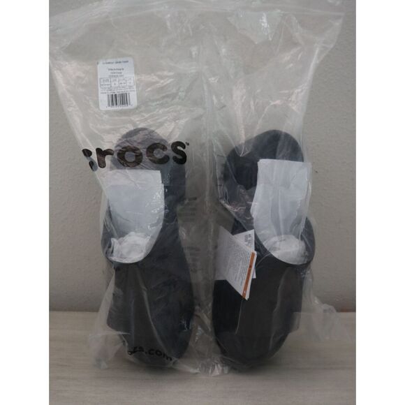 Crocs 209408-060 Women's Sz 8 Black Brooklyn Slide Heel Sandals - Picture 9 of 10